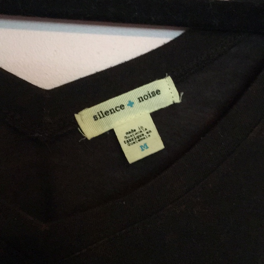 Black V-neck Long Sleeve